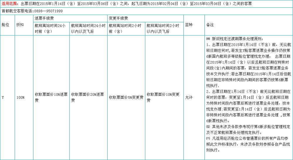 航司客规